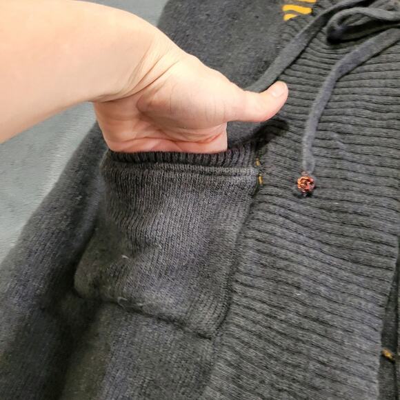 Simon Chang Sweater Womens Small Cardigan Vest Angora Cashmere Lagenlook Pockets - Picture 7 of 10